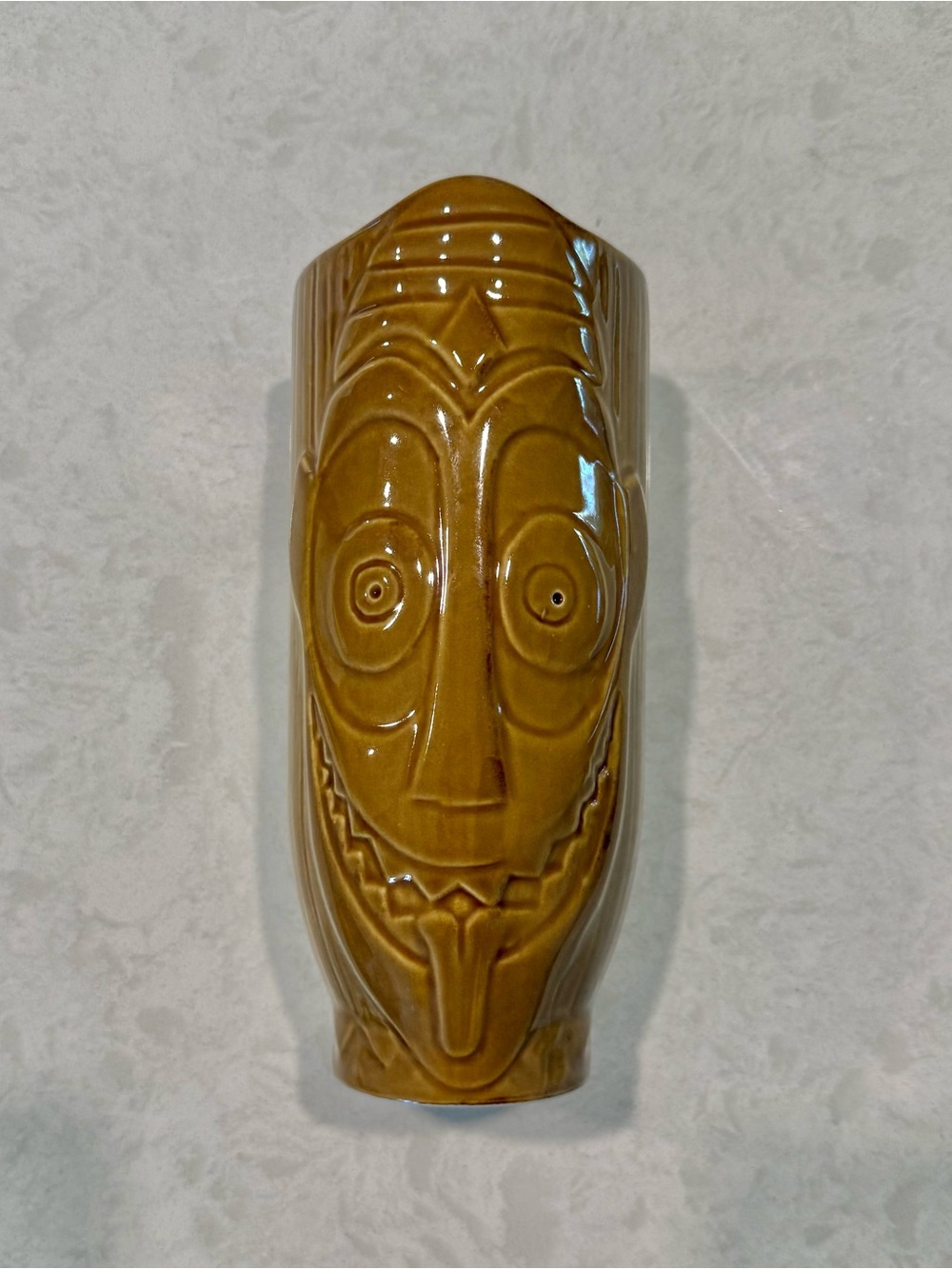 Disney Parks Trader Sam's Tiki Bar Polynesian Resort Totem Ceramic Glaze 7" Mug